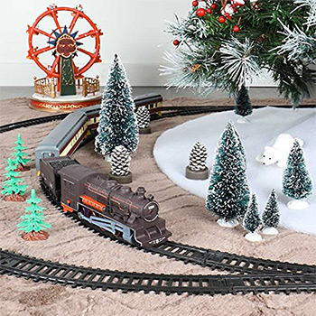 Train électrique de Noël - circuit train décoration de Noël
